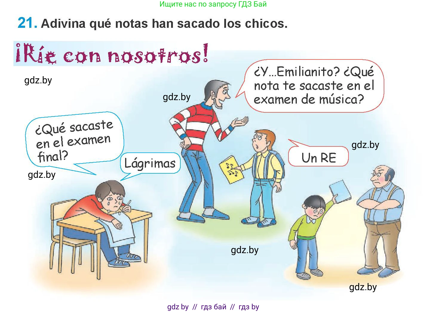 Испанский язык, 10 класс Учебник, авторы: Гриневич Елена Карловна, Янукенас Ольга Викторовна, издательство Вышэйшая школа, Минск, 2019, оранжевого цвета, страница 29, номер 21, Условие