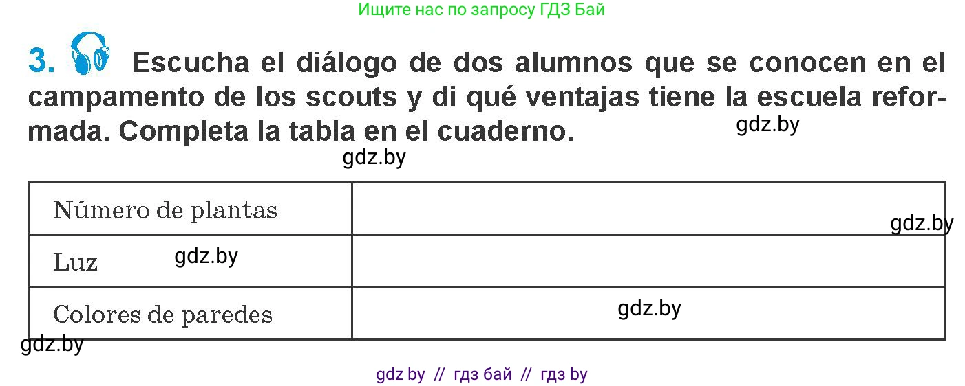 Испанский язык, 10 класс Учебник, авторы: Гриневич Елена Карловна, Янукенас Ольга Викторовна, издательство Вышэйшая школа, Минск, 2019, оранжевого цвета, страница 32, номер 3, Условие