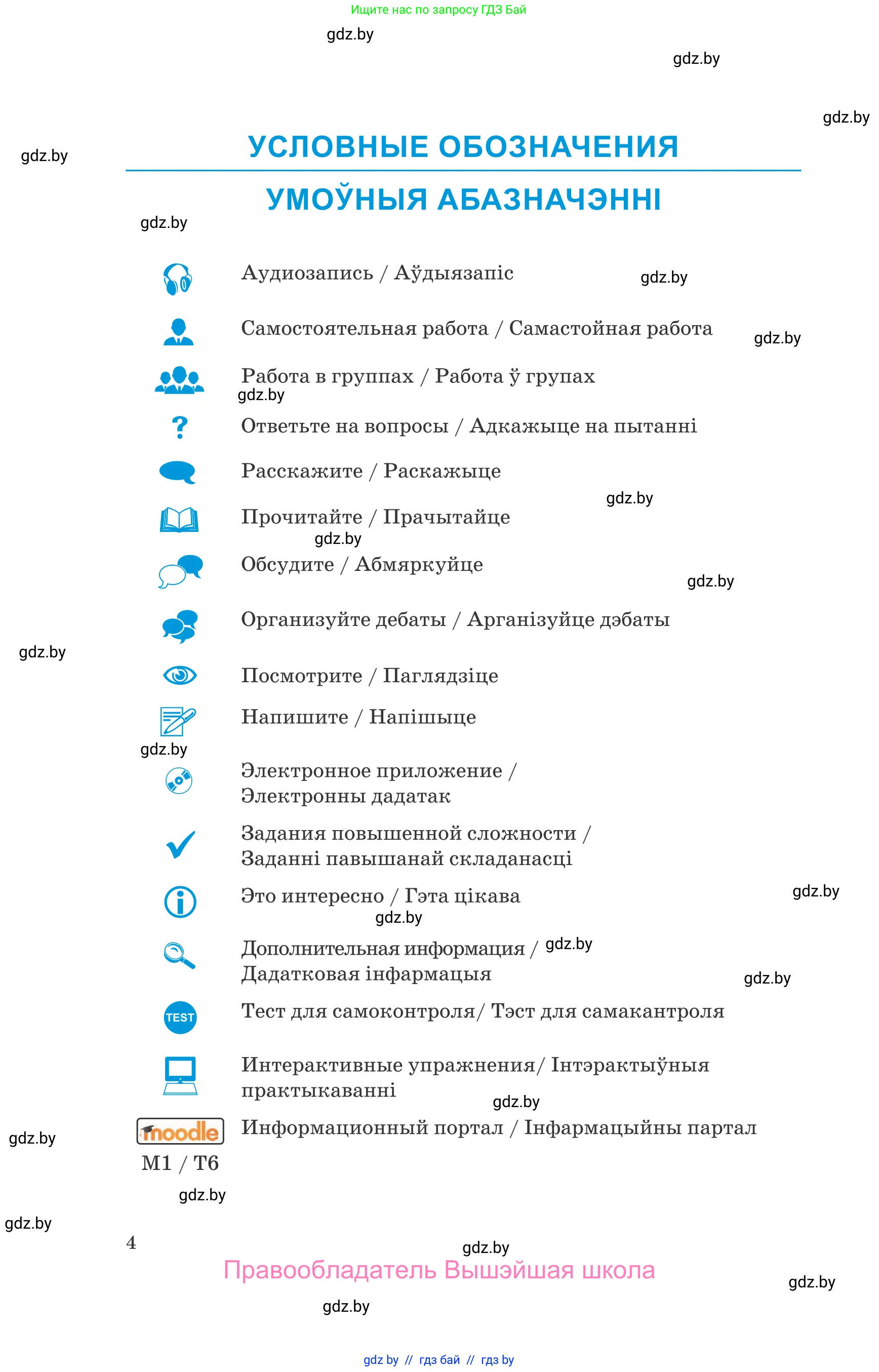 Испанский язык, 10 класс Учебник, авторы: Гриневич Елена Карловна, Янукенас Ольга Викторовна, издательство Вышэйшая школа, Минск, 2019, оранжевого цвета, страница 4