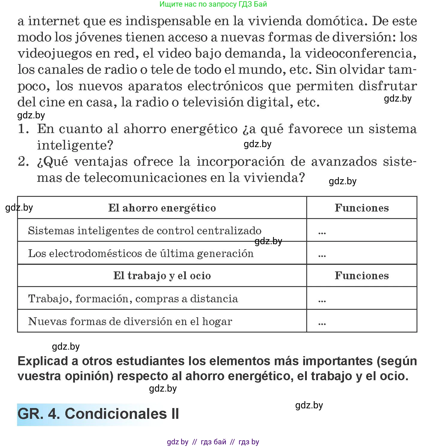 Испанский язык, 10 класс Учебник, авторы: Гриневич Елена Карловна, Янукенас Ольга Викторовна, издательство Вышэйшая школа, Минск, 2019, оранжевого цвета, страница 81, номер 10, Условие (продолжение 5)
