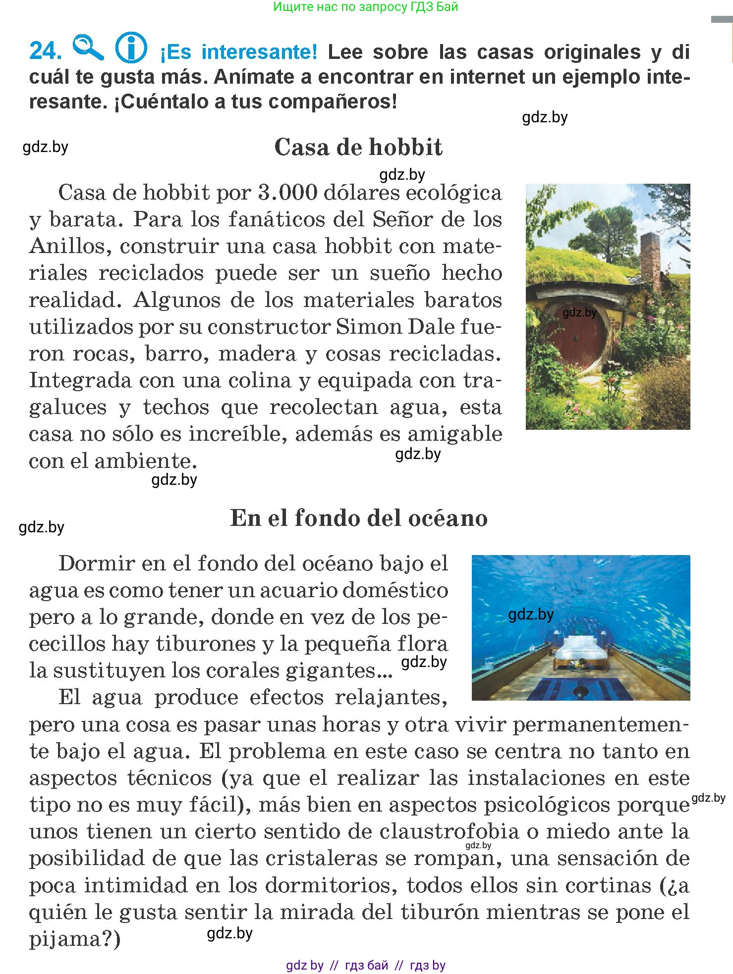 Испанский язык, 10 класс Учебник, авторы: Гриневич Елена Карловна, Янукенас Ольга Викторовна, издательство Вышэйшая школа, Минск, 2019, оранжевого цвета, страница 91, номер 24, Условие