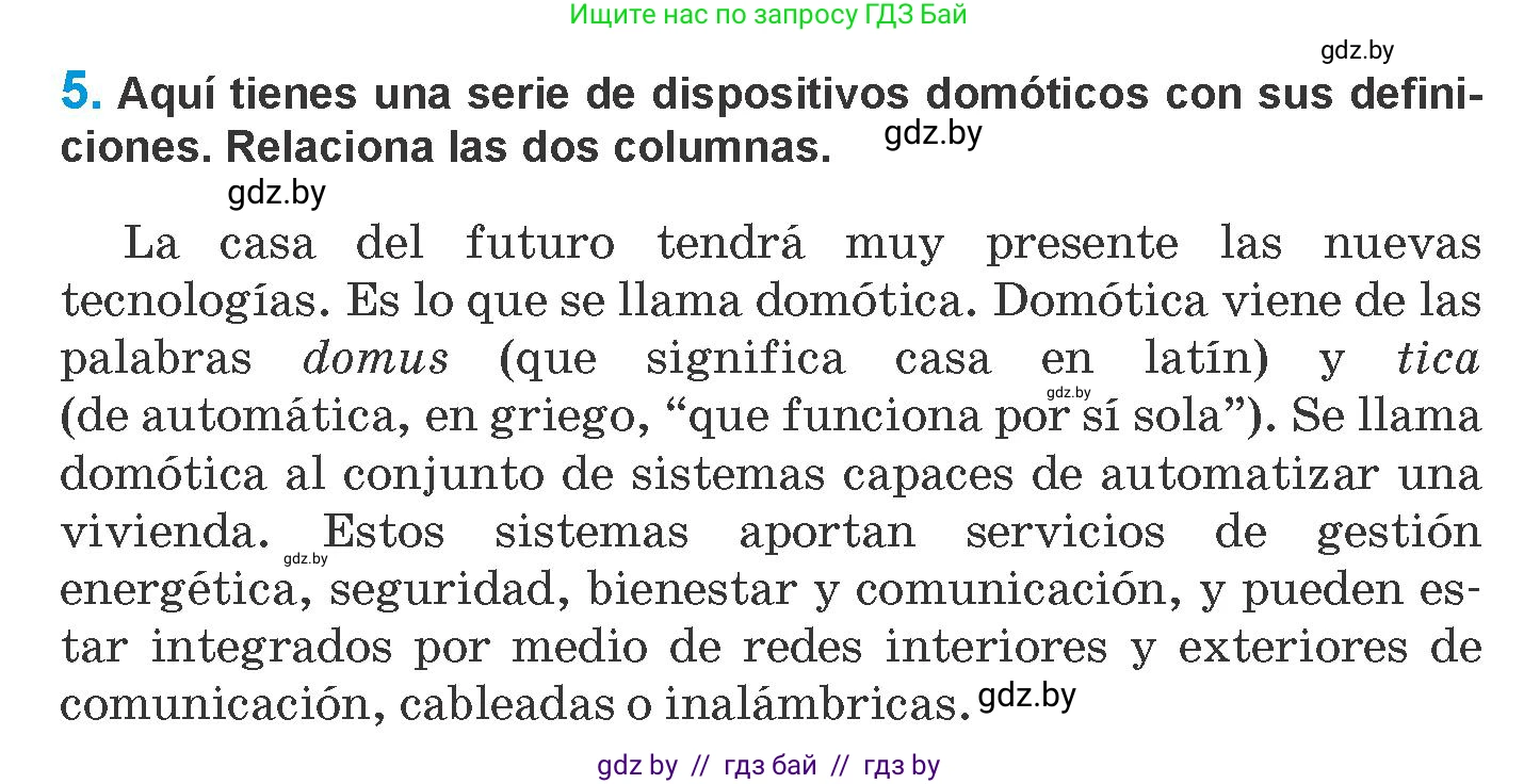 Испанский язык, 10 класс Учебник, авторы: Гриневич Елена Карловна, Янукенас Ольга Викторовна, издательство Вышэйшая школа, Минск, 2019, оранжевого цвета, страница 78, номер 5, Условие