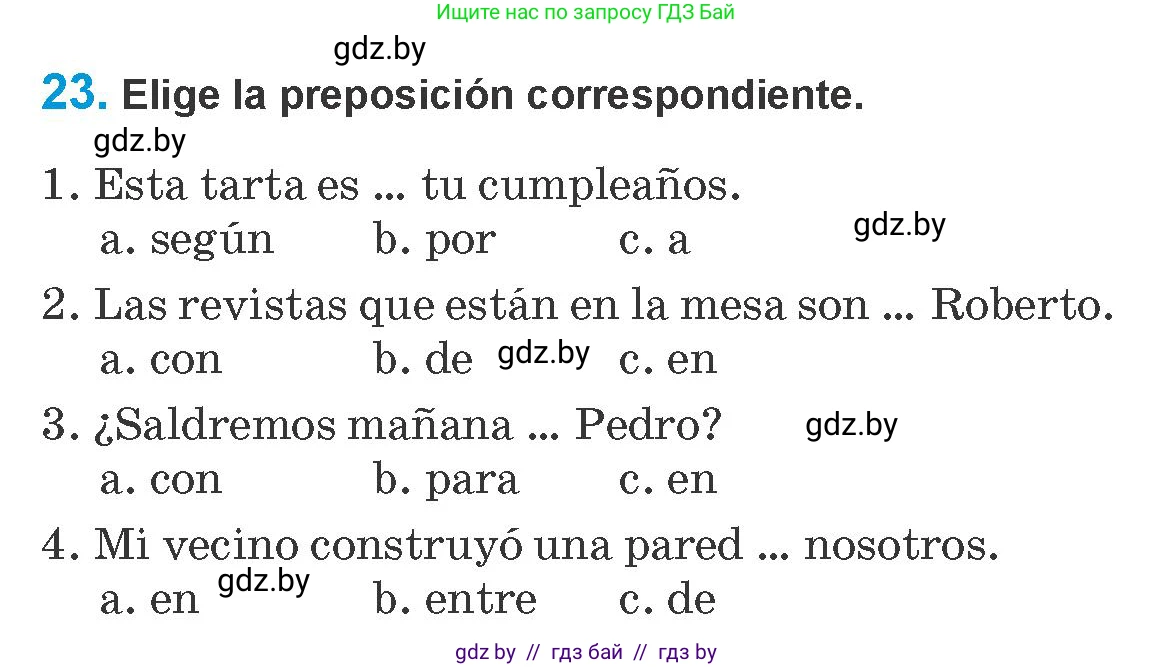 Испанский язык, 10 класс Учебник, авторы: Гриневич Елена Карловна, Янукенас Ольга Викторовна, издательство Вышэйшая школа, Минск, 2019, оранжевого цвета, страница 136, номер 23, Условие