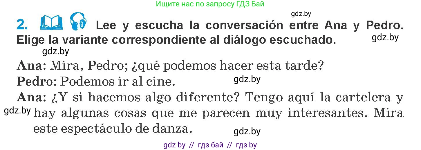 Испанский язык, 10 класс Учебник, авторы: Гриневич Елена Карловна, Янукенас Ольга Викторовна, издательство Вышэйшая школа, Минск, 2019, оранжевого цвета, страница 144, номер 2, Условие
