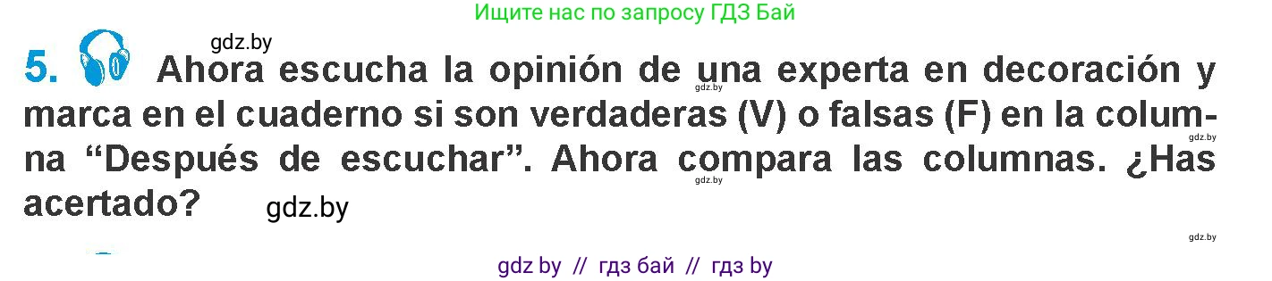 Испанский язык, 10 класс Учебник, авторы: Гриневич Елена Карловна, Янукенас Ольга Викторовна, издательство Вышэйшая школа, Минск, 2019, оранжевого цвета, страница 149, номер 5, Условие