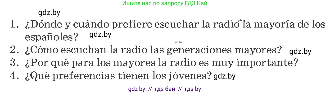 Испанский язык, 10 класс Учебник, авторы: Гриневич Елена Карловна, Янукенас Ольга Викторовна, издательство Вышэйшая школа, Минск, 2019, оранжевого цвета, страница 187, номер 1, Условие (продолжение 2)