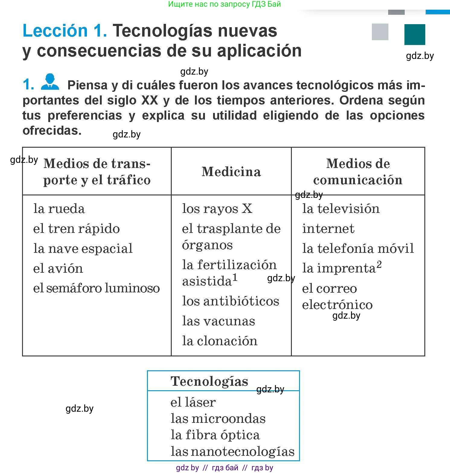 Испанский язык, 10 класс Учебник, авторы: Гриневич Елена Карловна, Янукенас Ольга Викторовна, издательство Вышэйшая школа, Минск, 2019, оранжевого цвета, страница 251, номер 1, Условие