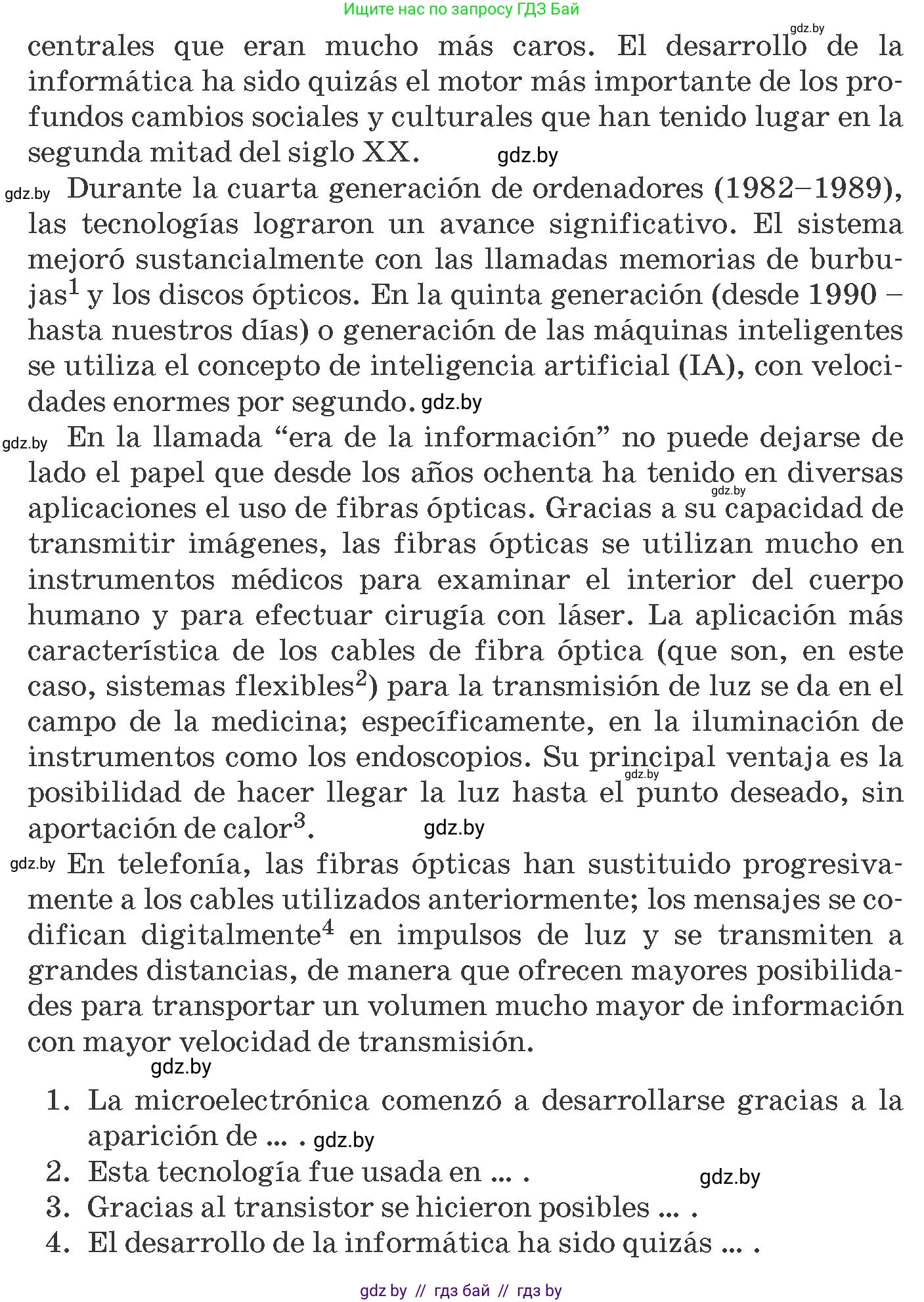 Испанский язык, 10 класс Учебник, авторы: Гриневич Елена Карловна, Янукенас Ольга Викторовна, издательство Вышэйшая школа, Минск, 2019, оранжевого цвета, страница 282, номер 11, Условие (продолжение 2)