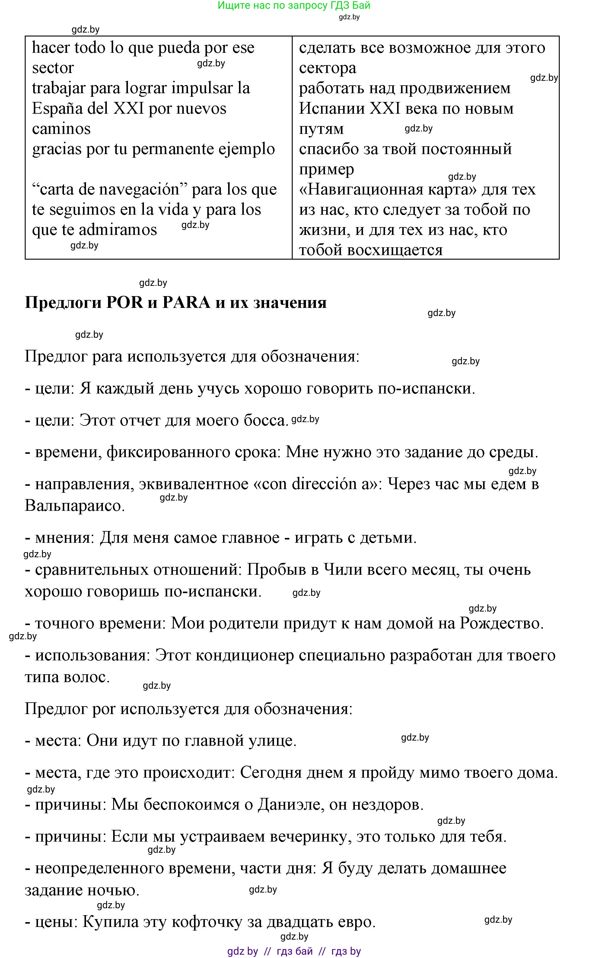 Испанский язык, 10 класс Учебник, авторы: Гриневич Елена Карловна, Янукенас Ольга Викторовна, издательство Вышэйшая школа, Минск, 2019, оранжевого цвета, страница 127, номер 7, Решение (продолжение 2)