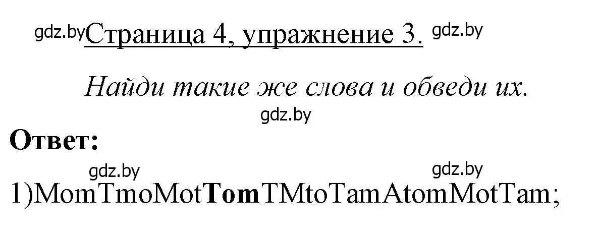 Решение номер 3 (страница 4) гдз по немецкому языку 3 класс Будько, Урбанович, рабочая тетрадь