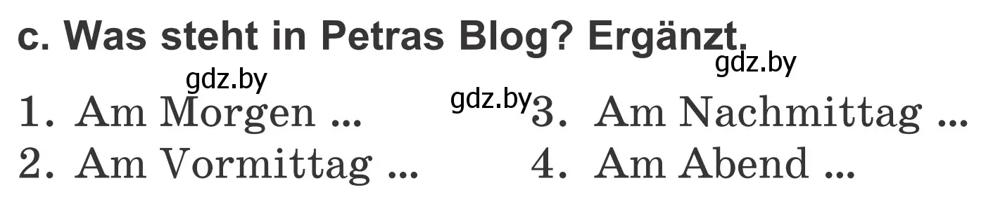 Условие номер 2c (страница 42) гдз по немецкому языку 4 класс Будько, Урбанович, учебник 1 часть