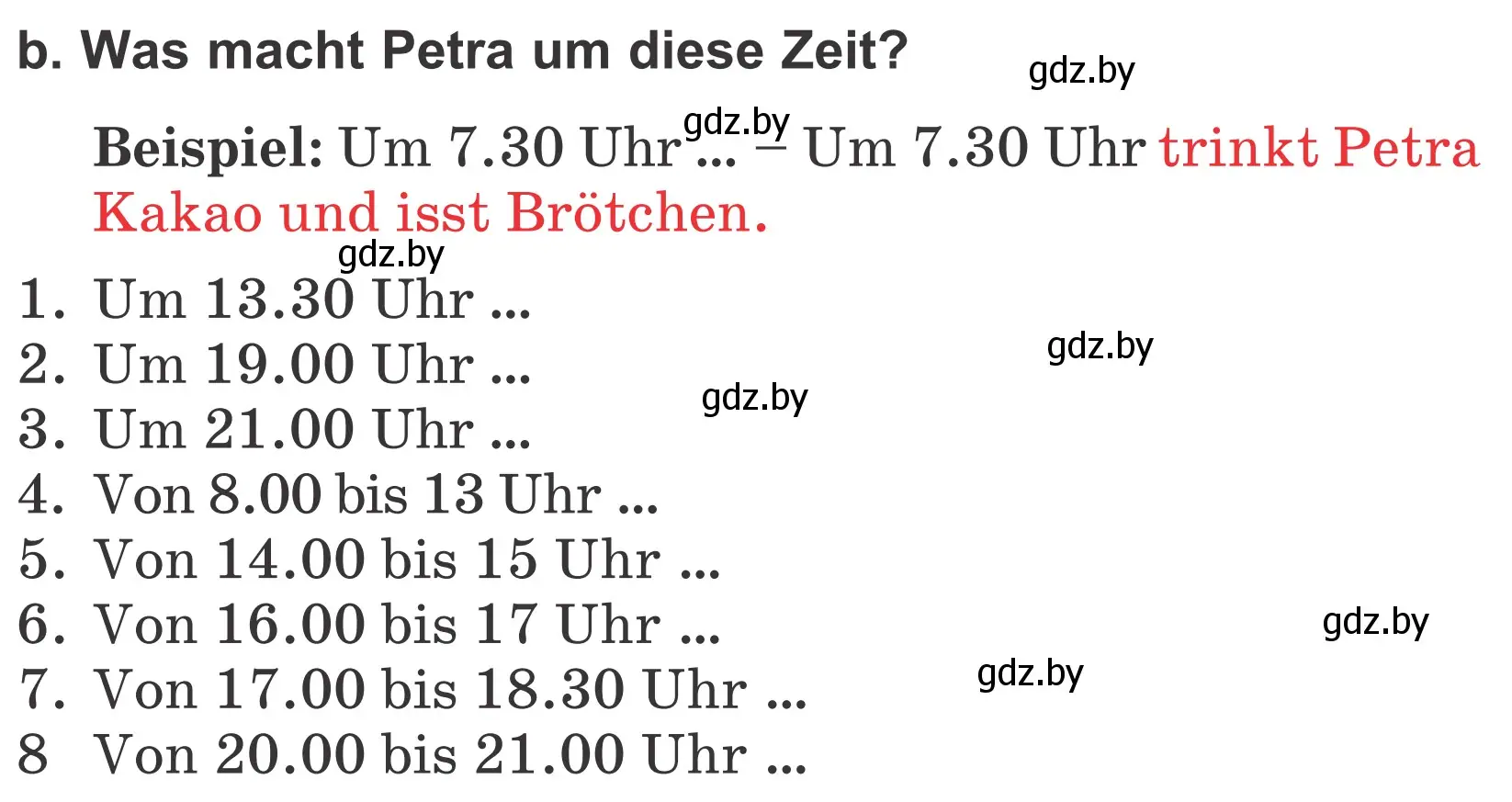 Условие номер 2b (страница 52) гдз по немецкому языку 4 класс Будько, Урбанович, учебник 1 часть
