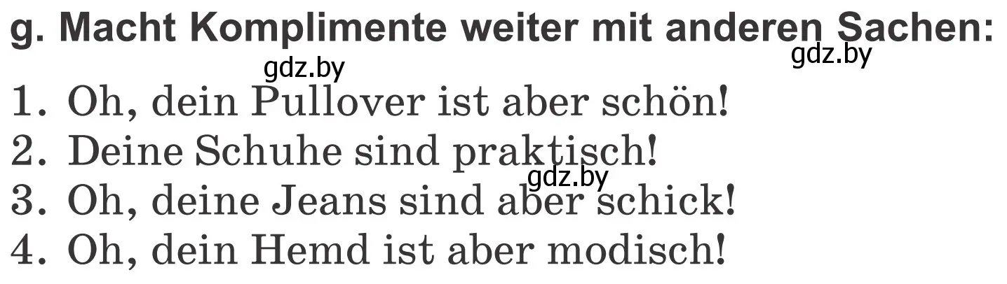 Условие номер 4g (страница 89) гдз по немецкому языку 4 класс Будько, Урбанович, учебник 2 часть
