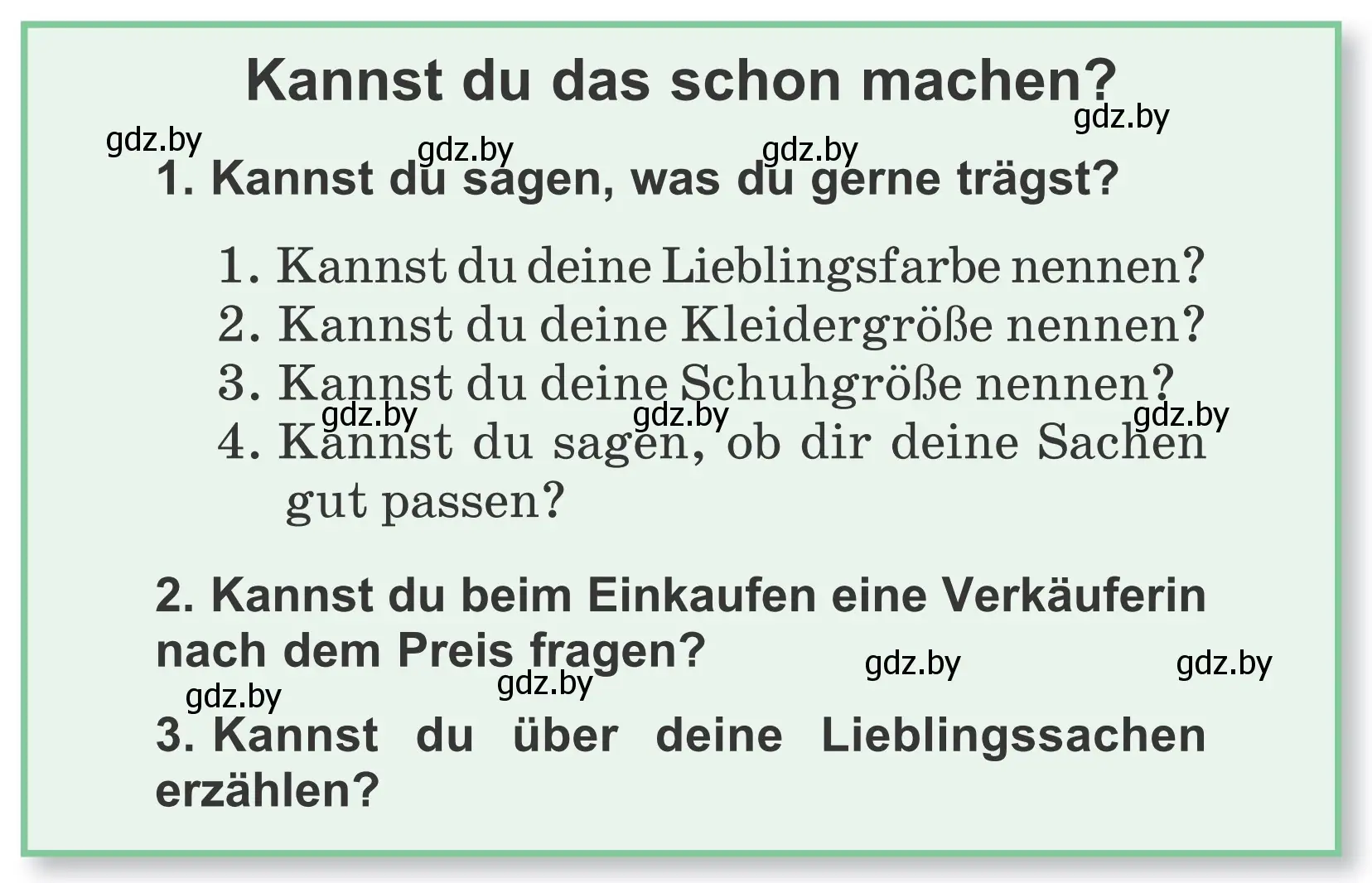 Условие  Kannst du das schon machen? (страница 101) гдз по немецкому языку 4 класс Будько, Урбанович, учебник 2 часть