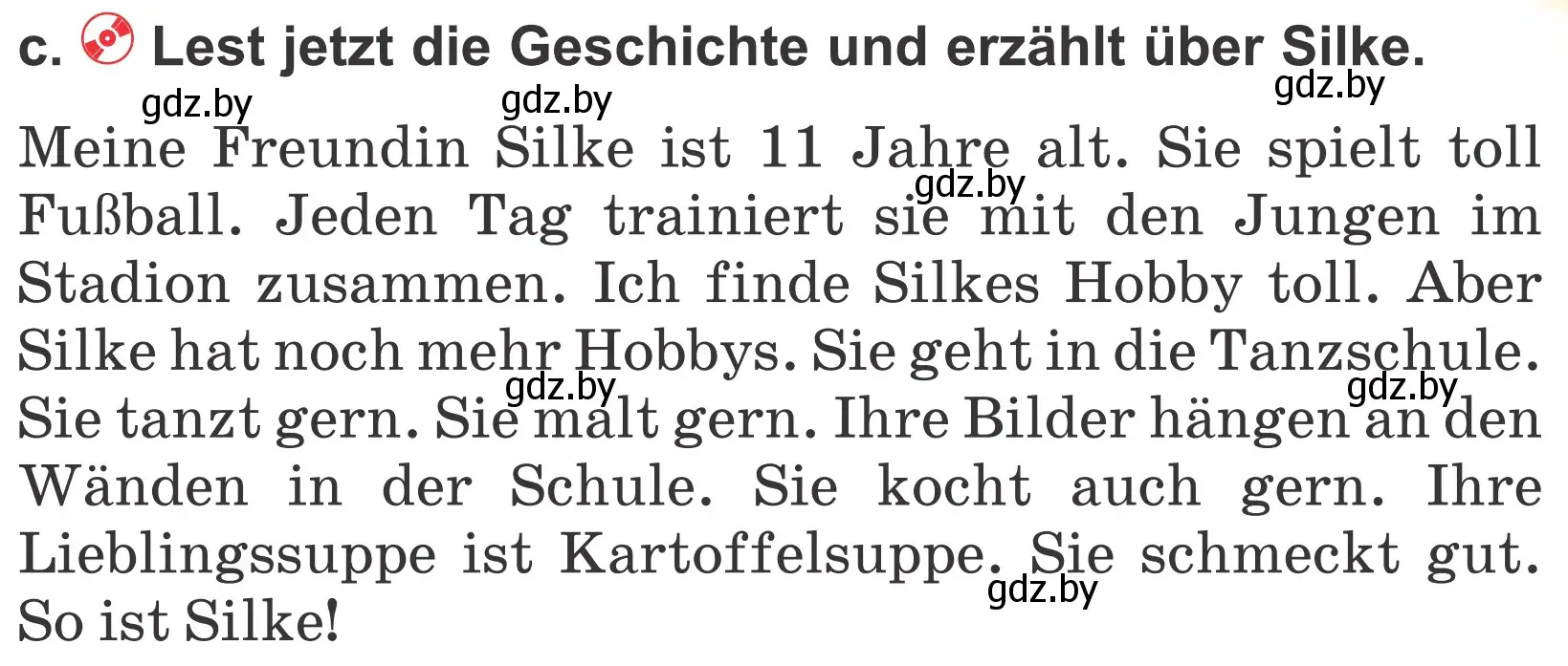 Условие номер 7c (страница 125) гдз по немецкому языку 4 класс Будько, Урбанович, учебник 2 часть