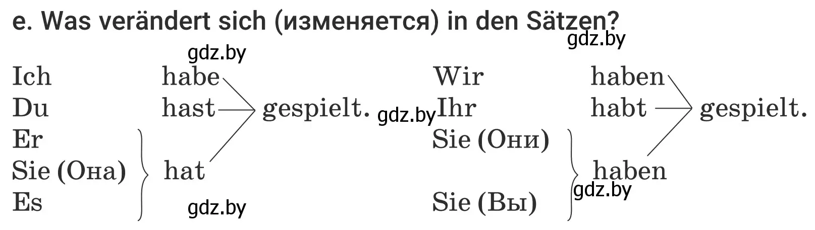 Условие номер 2e (страница 32) гдз по немецкому языку 5 класс Будько, Урбанович, учебник 1 часть