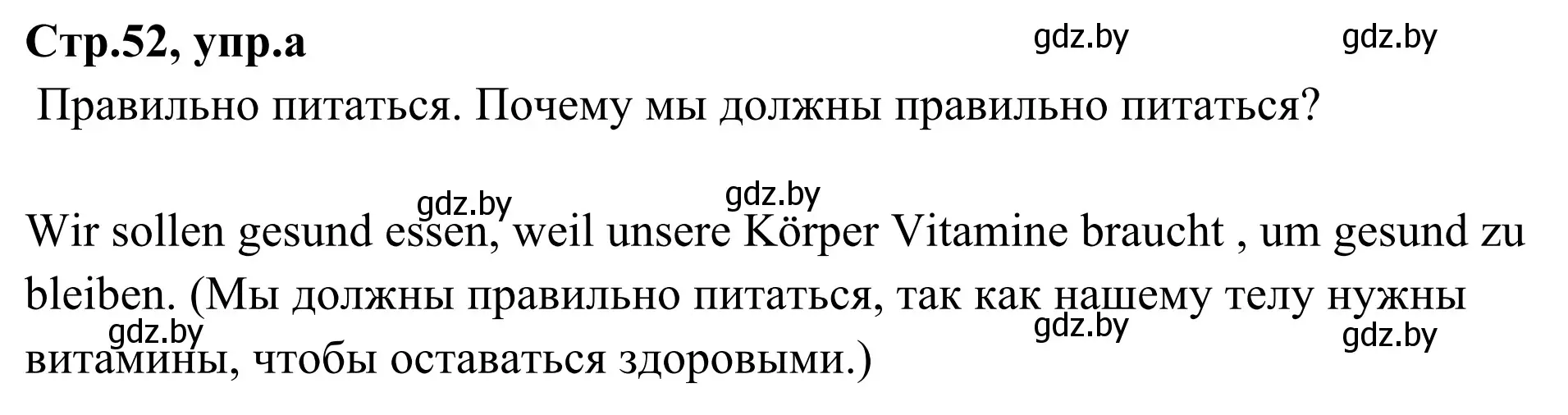 Решение номер 5a (страница 53) гдз по немецкому языку 5 класс Будько, Урбанович, учебник 1 часть