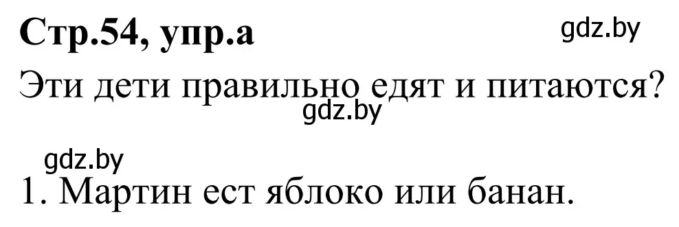 Решение номер 6a (страница 54) гдз по немецкому языку 5 класс Будько, Урбанович, учебник 1 часть