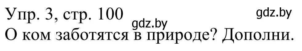 Решение номер 3 (страница 100) гдз по немецкому языку 6 класс Будько, Урбанович, рабочая тетрадь