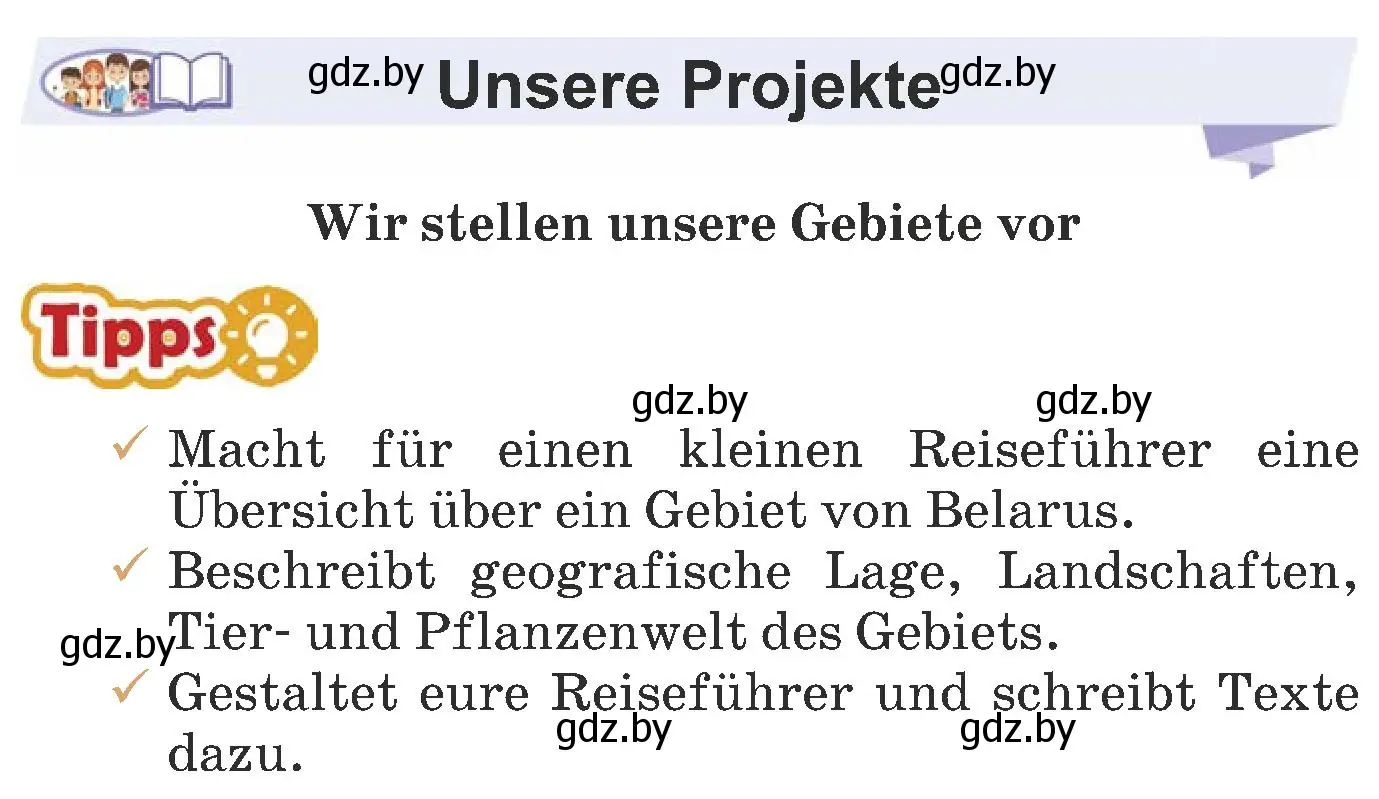 Условие  Unsere Projekte (страница 249) гдз по немецкому языку 6 класс Будько, Урбанович, учебник