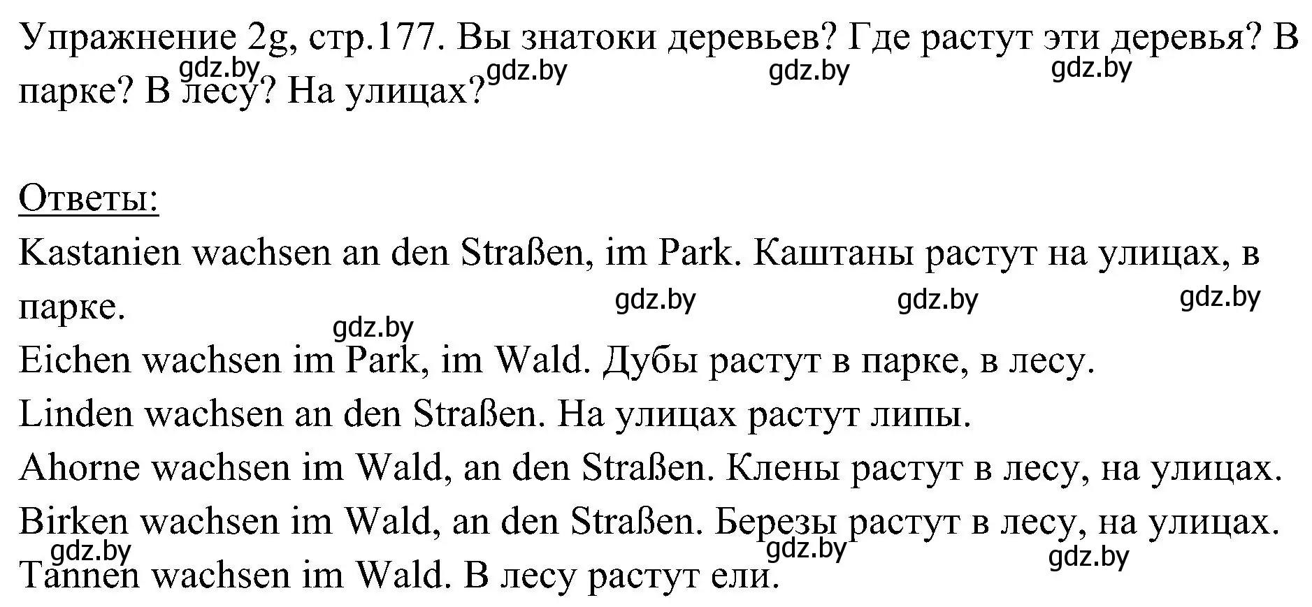 Решение номер 7 (страница 177) гдз по немецкому языку 6 класс Будько, Урбанович, учебник