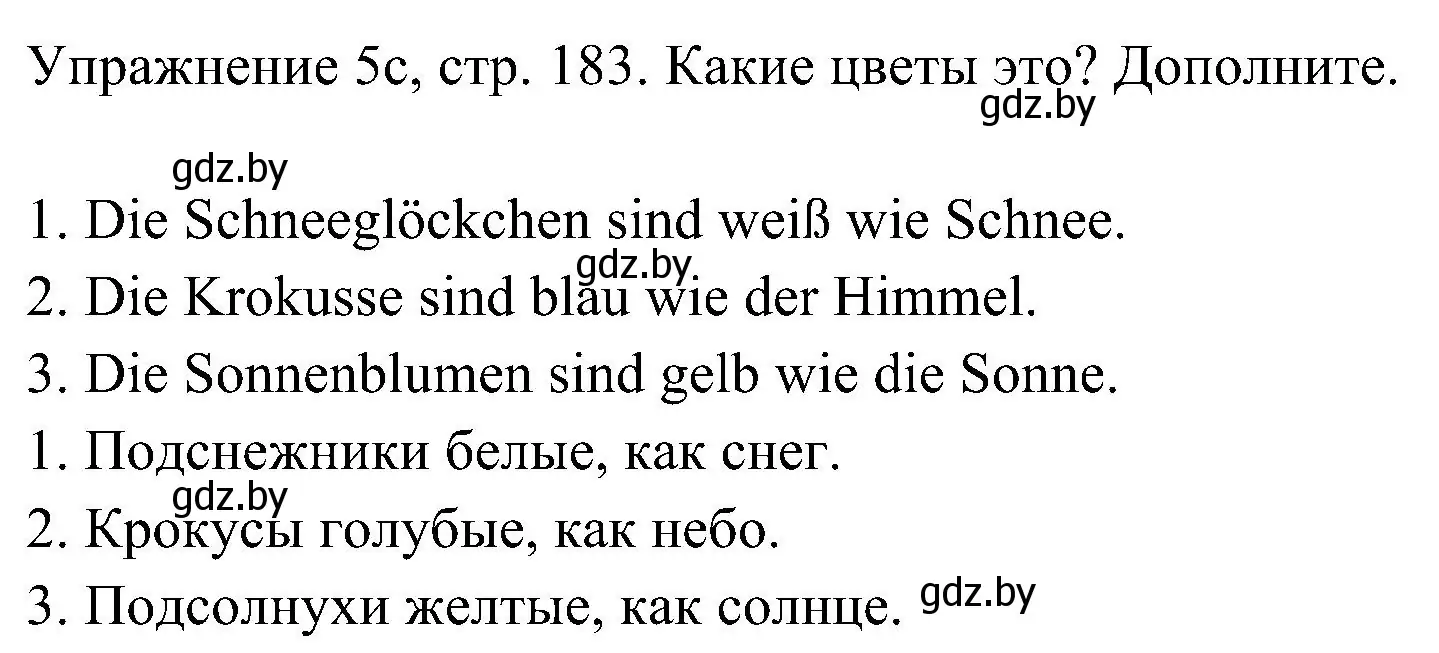 Решение номер 3 (страница 183) гдз по немецкому языку 6 класс Будько, Урбанович, учебник