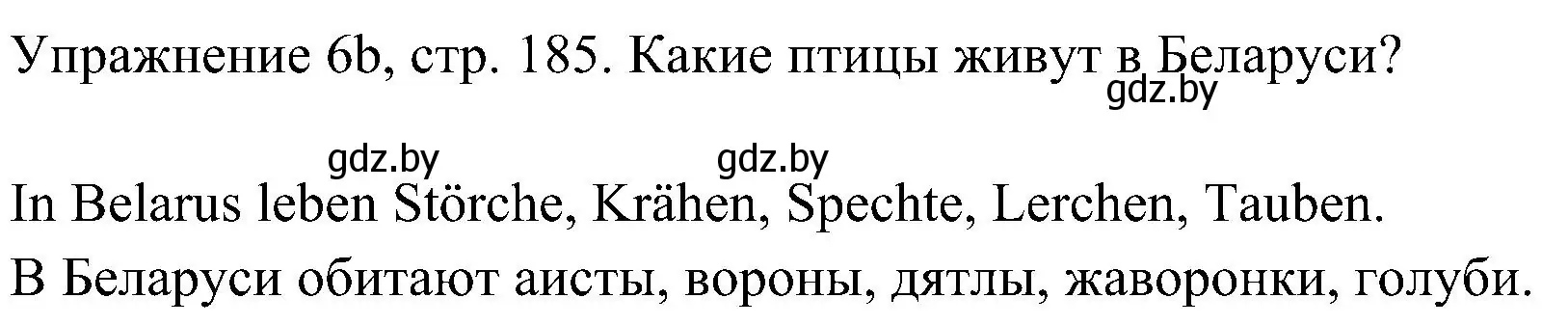 Решение номер 2 (страница 185) гдз по немецкому языку 6 класс Будько, Урбанович, учебник