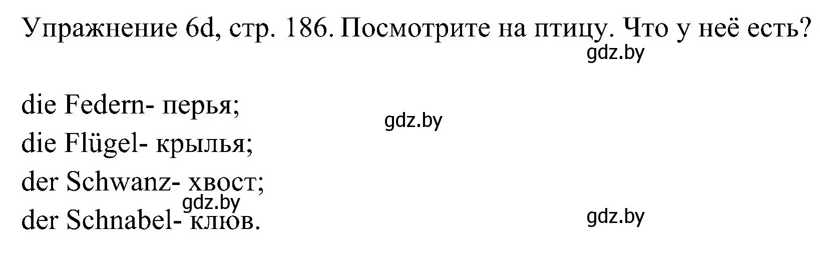 Решение номер 4 (страница 186) гдз по немецкому языку 6 класс Будько, Урбанович, учебник