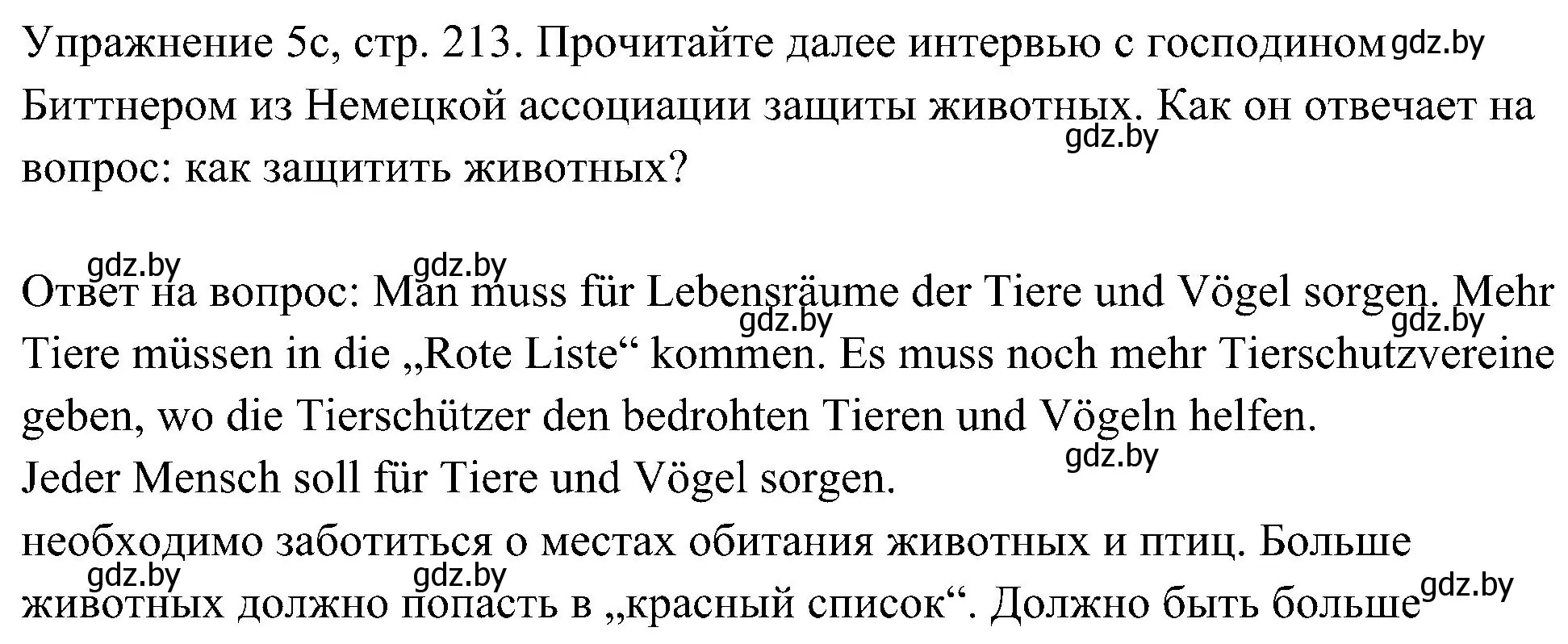 Решение номер 3 (страница 213) гдз по немецкому языку 6 класс Будько, Урбанович, учебник