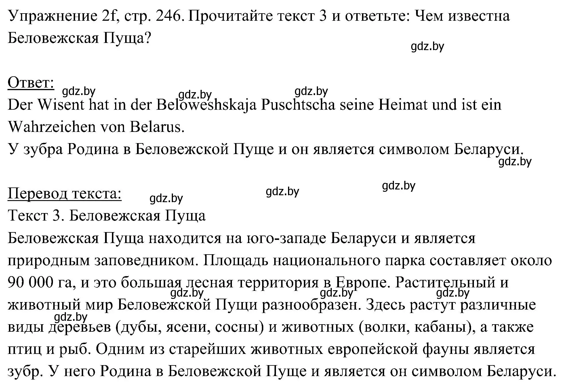 Решение номер 6 (страница 246) гдз по немецкому языку 6 класс Будько, Урбанович, учебник