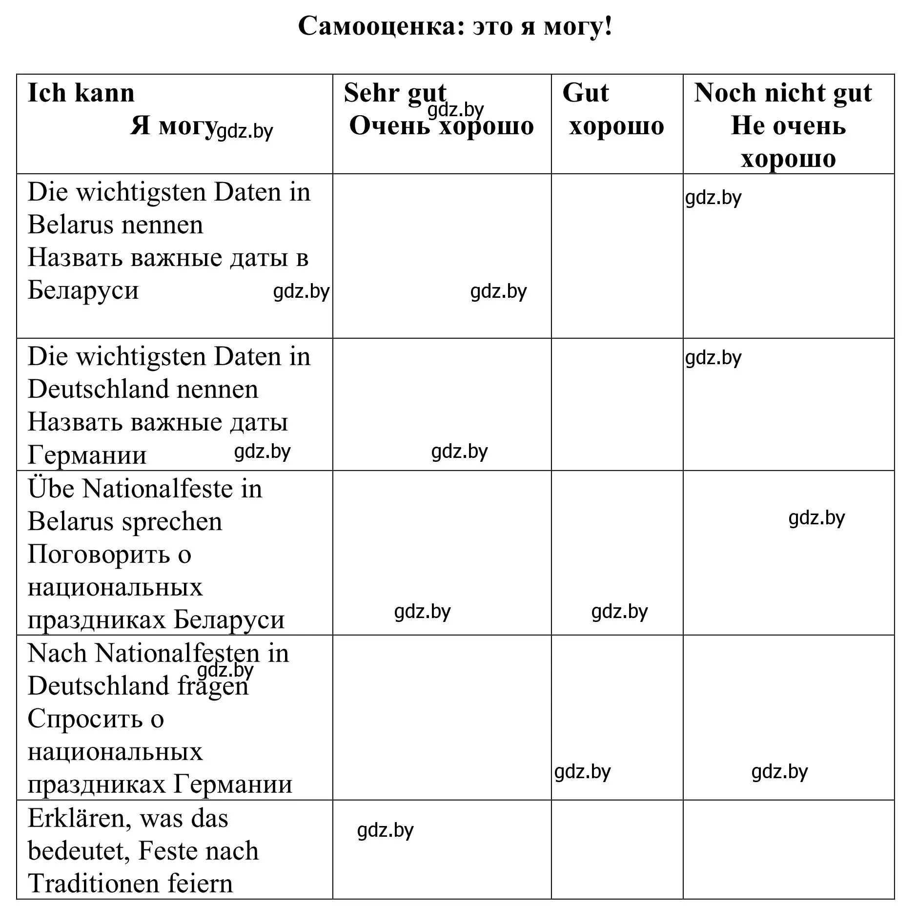 Решение номер 1 (страница 46) гдз по немецкому языку 8 класс Будько, Урбанович, рабочая тетрадь