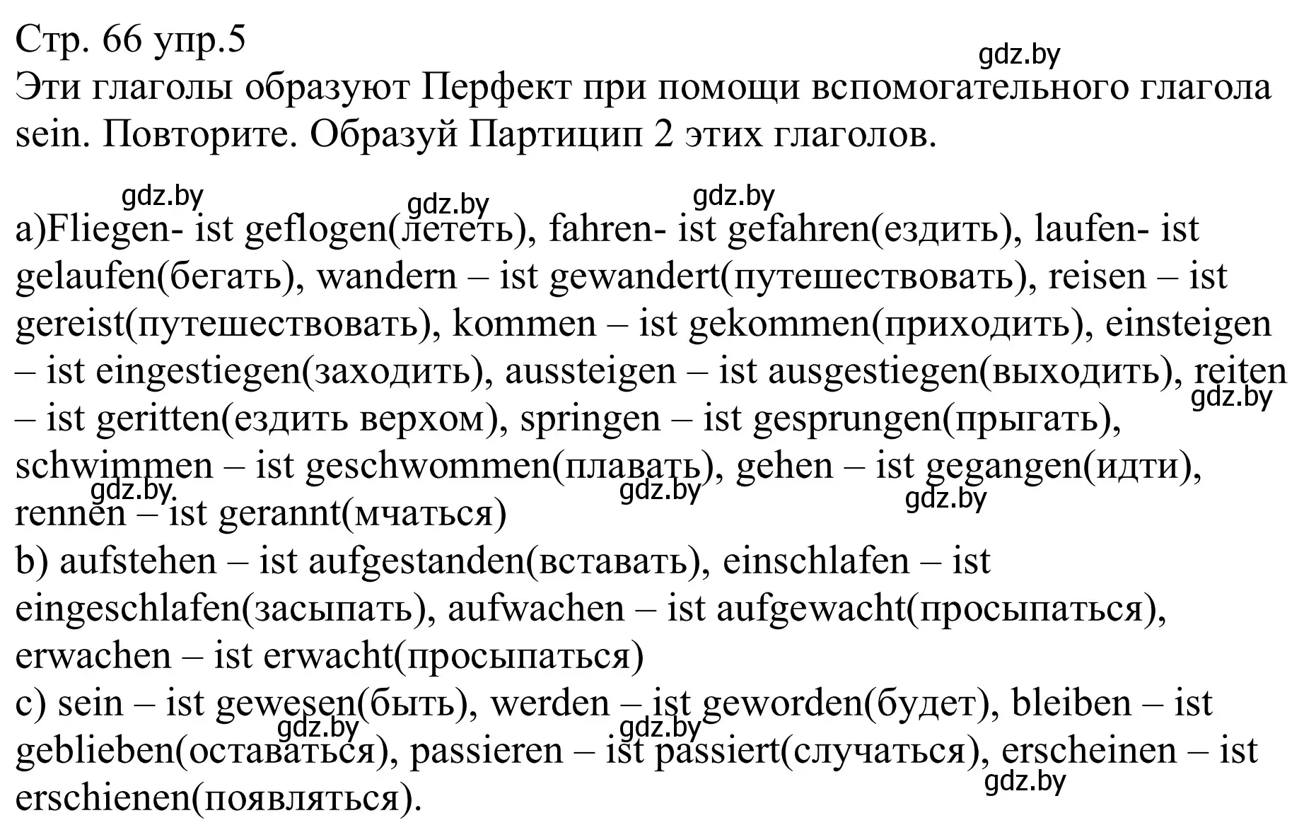 Решение номер 5 (страница 66) гдз по немецкому языку 8 класс Будько, Урбанович, рабочая тетрадь