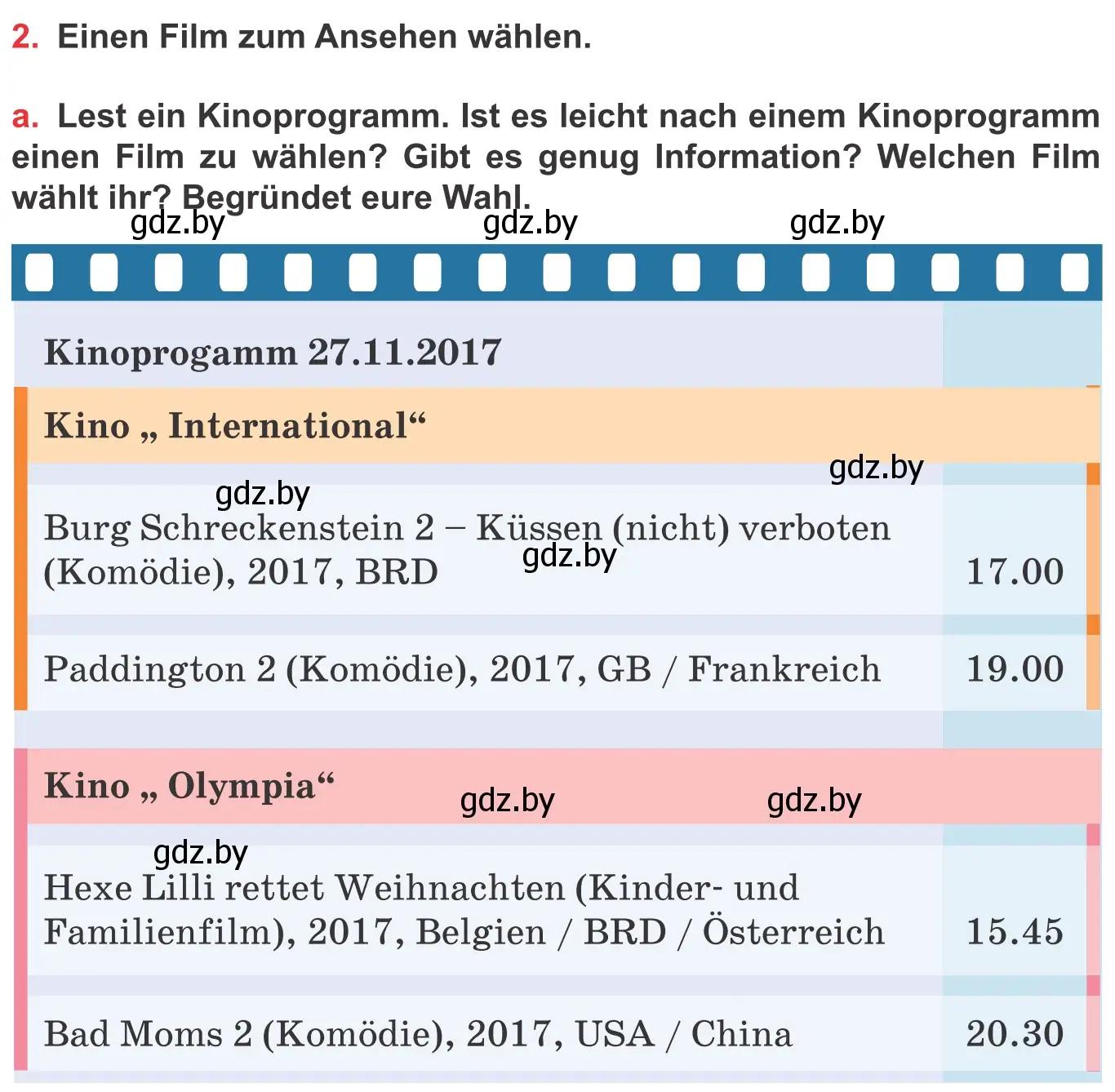 Условие номер 2a (страница 150) гдз по немецкому языку 8 класс Будько, Урбанович, учебник