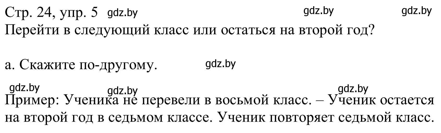 Решение номер 5a (страница 24) гдз по немецкому языку 8 класс Будько, Урбанович, учебник