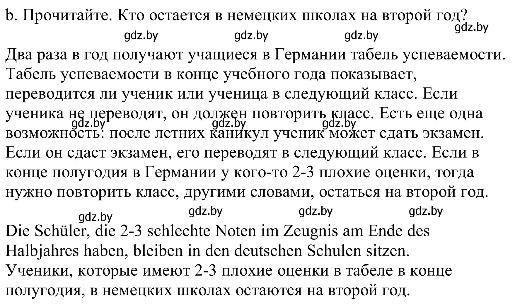 Решение номер 5b (страница 24) гдз по немецкому языку 8 класс Будько, Урбанович, учебник