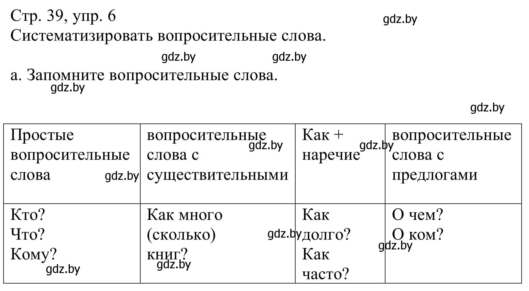 Решение номер 6a (страница 39) гдз по немецкому языку 8 класс Будько, Урбанович, учебник