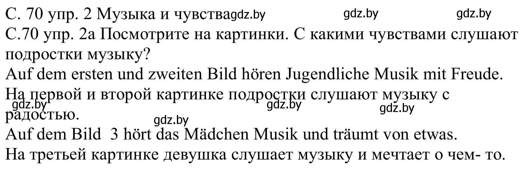 Решение номер 2a (страница 70) гдз по немецкому языку 8 класс Будько, Урбанович, учебник