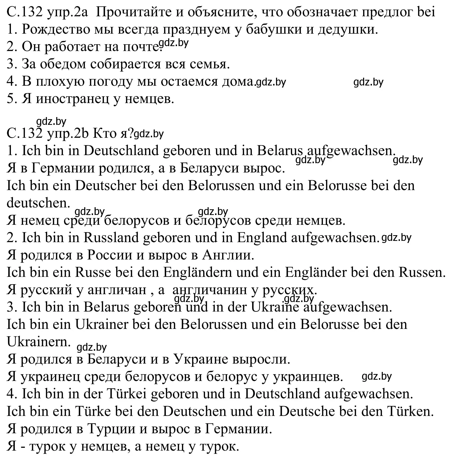 Решение номер 2 (страница 132) гдз по немецкому языку 8 класс Будько, Урбанович, учебник