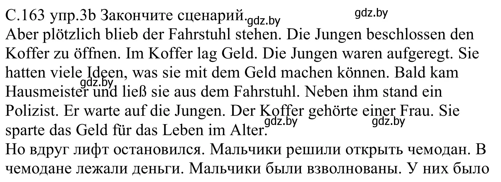 Решение номер 3b (страница 163) гдз по немецкому языку 8 класс Будько, Урбанович, учебник