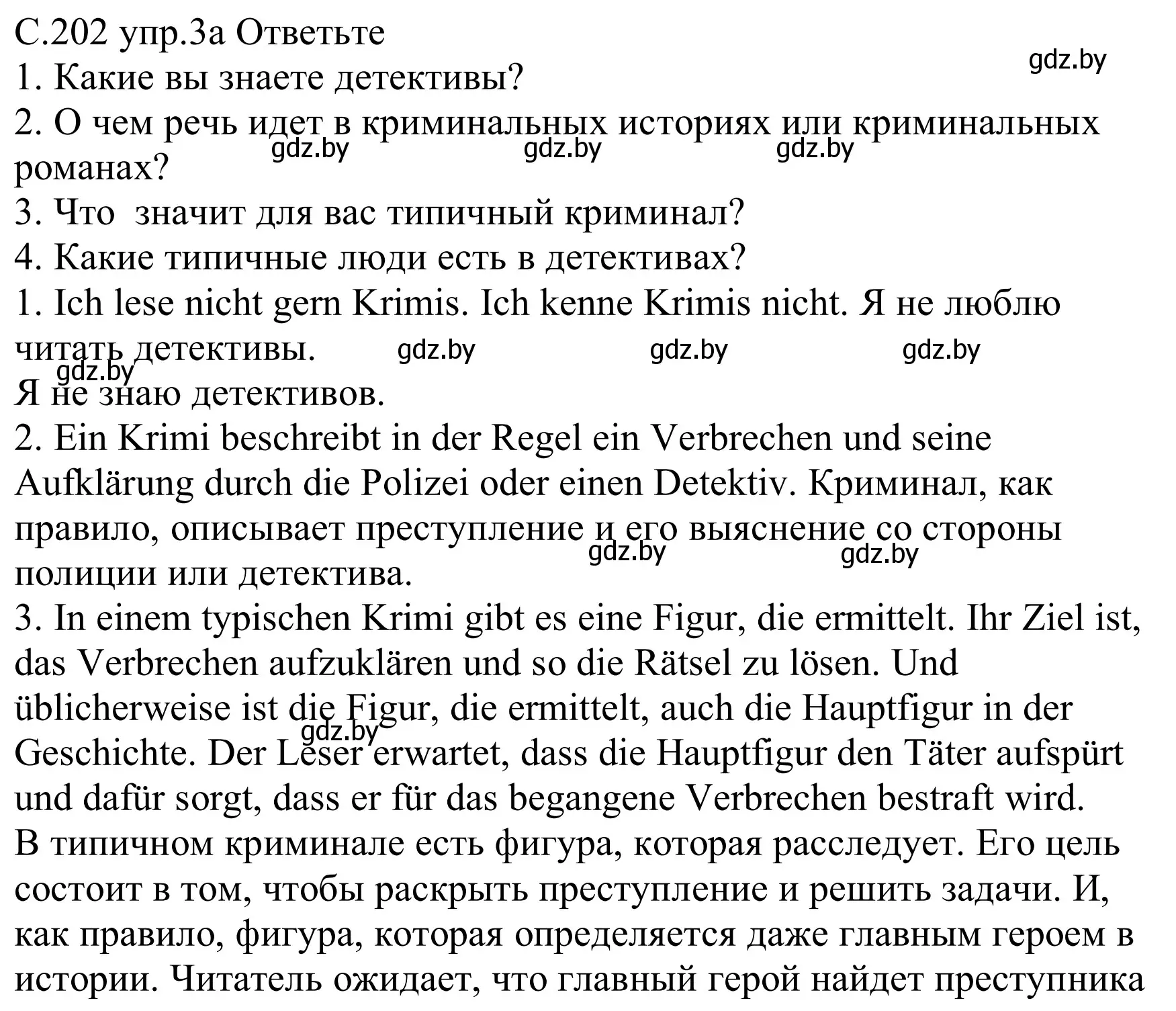 Решение номер 3a (страница 202) гдз по немецкому языку 8 класс Будько, Урбанович, учебник