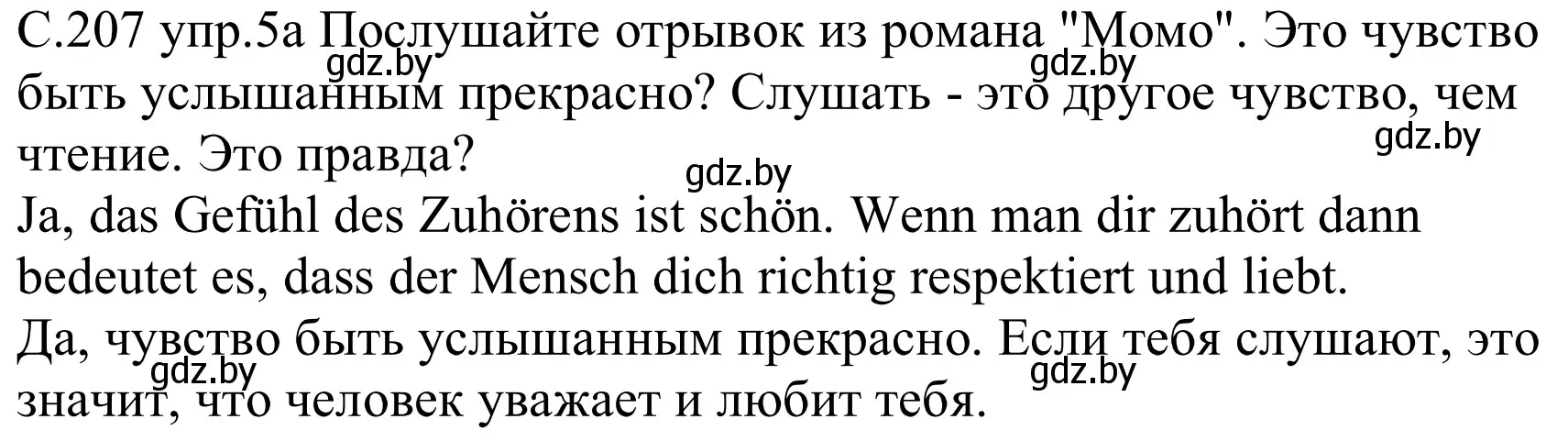 Решение номер 5a (страница 207) гдз по немецкому языку 8 класс Будько, Урбанович, учебник