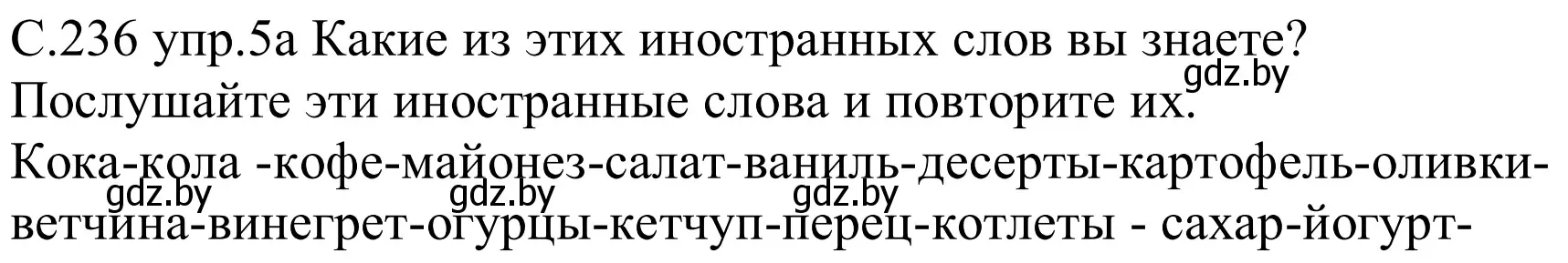 Решение номер 5a (страница 236) гдз по немецкому языку 8 класс Будько, Урбанович, учебник