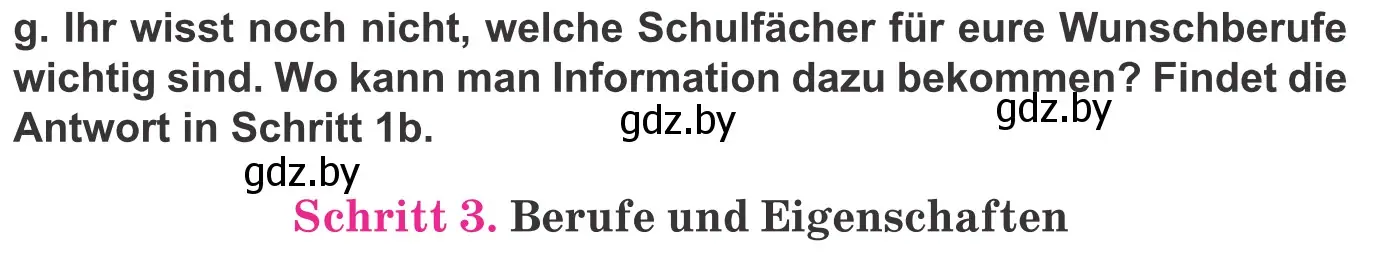 Условие номер 3g (страница 32) гдз по немецкому языку 9 класс Будько, Урбанович, учебник