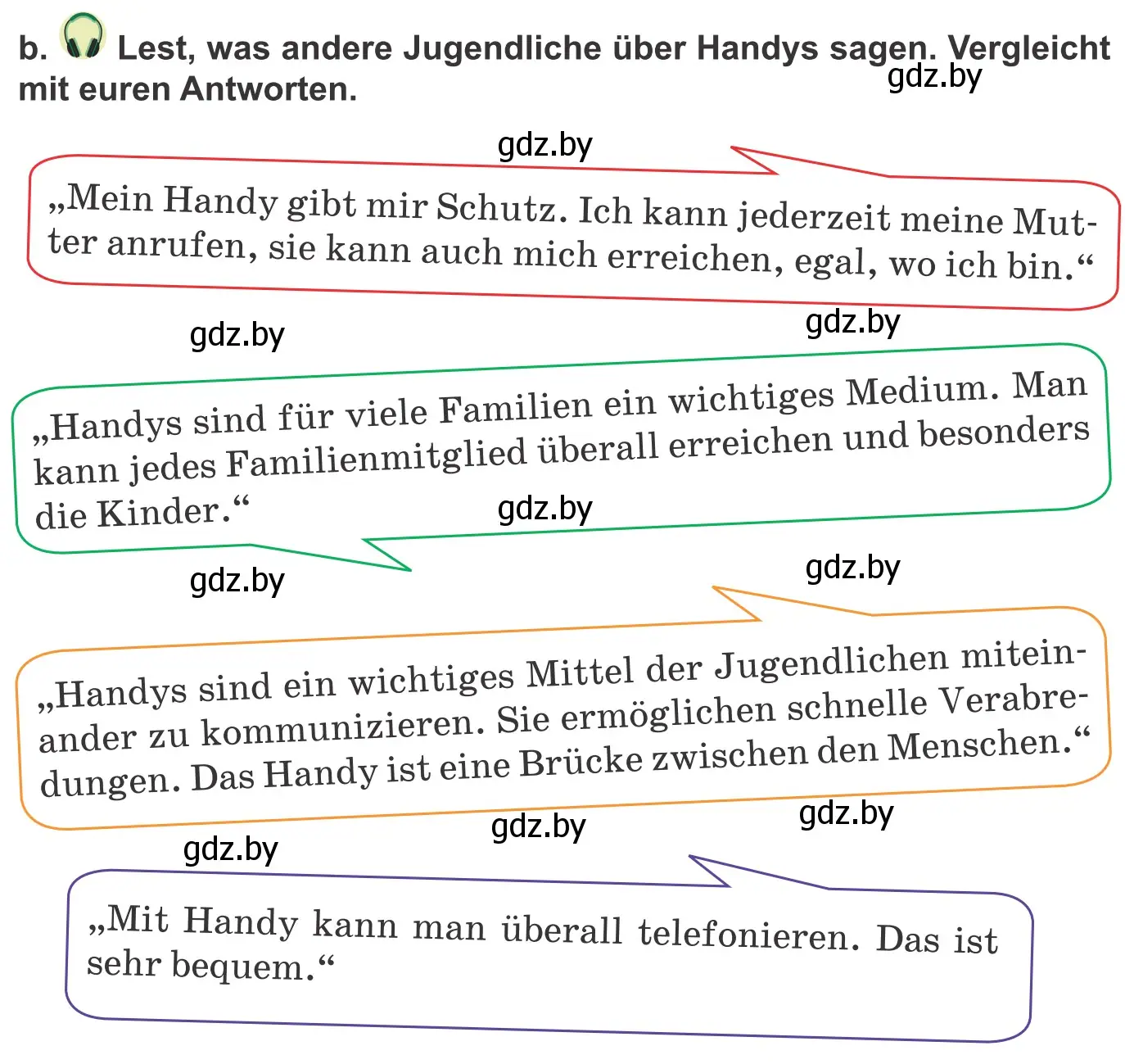 Условие номер 7b (страница 182) гдз по немецкому языку 9 класс Будько, Урбанович, учебник