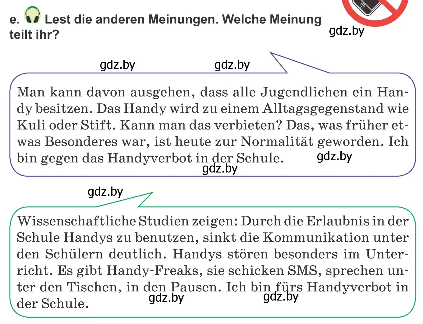 Условие номер 7e (страница 184) гдз по немецкому языку 9 класс Будько, Урбанович, учебник