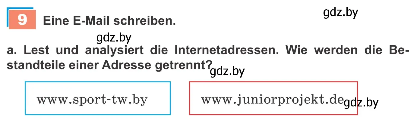 Условие номер 9a (страница 200) гдз по немецкому языку 9 класс Будько, Урбанович, учебник