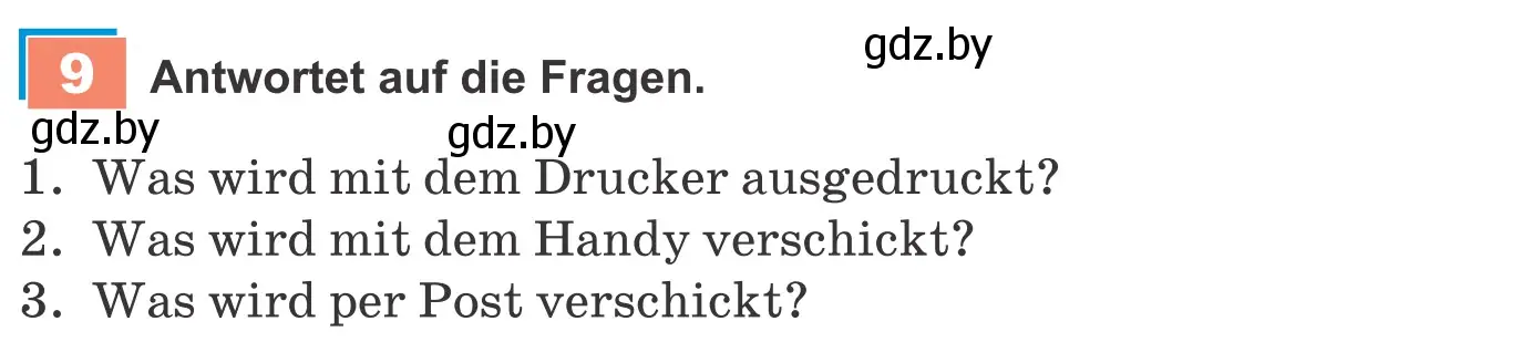 Условие номер 9 (страница 210) гдз по немецкому языку 9 класс Будько, Урбанович, учебник