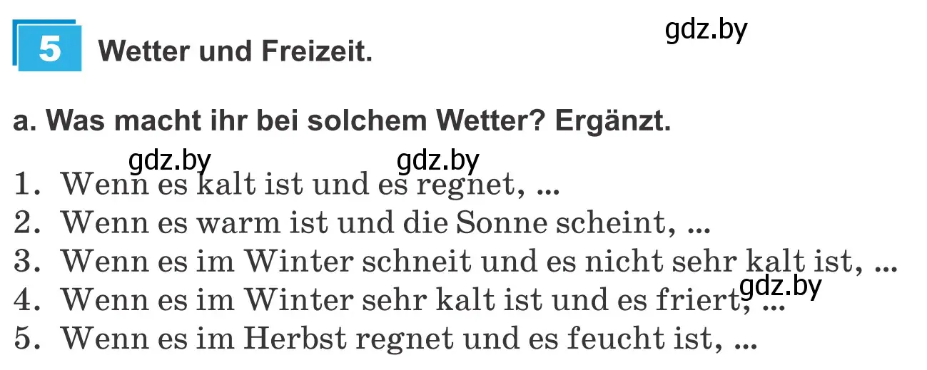 Условие номер 5a (страница 221) гдз по немецкому языку 9 класс Будько, Урбанович, учебник