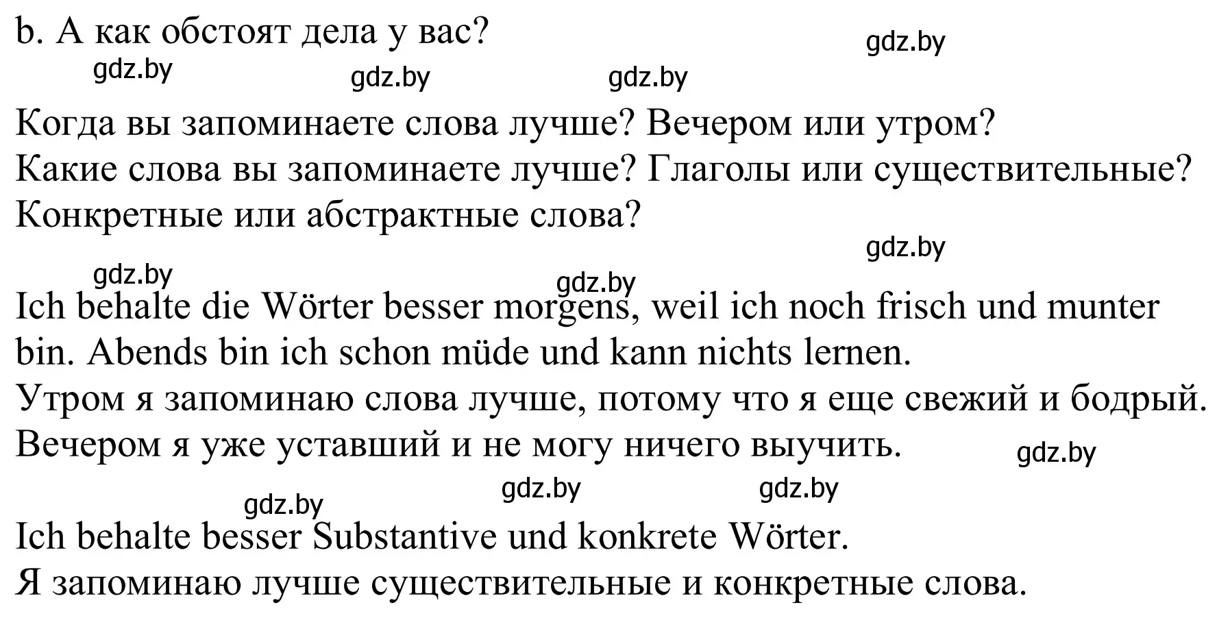 Решение номер 5b (страница 13) гдз по немецкому языку 9 класс Будько, Урбанович, учебник