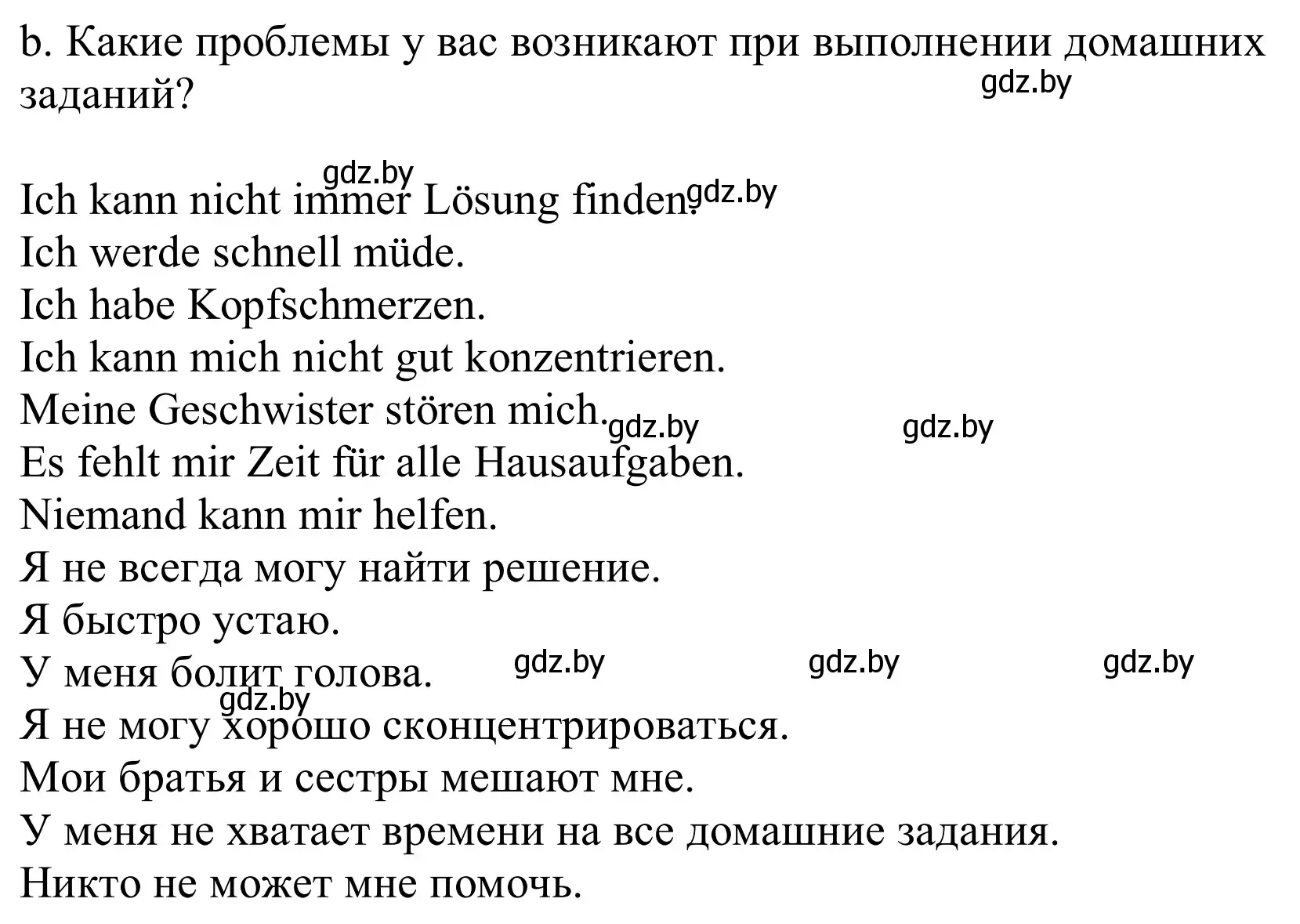 Решение номер 9b (страница 22) гдз по немецкому языку 9 класс Будько, Урбанович, учебник